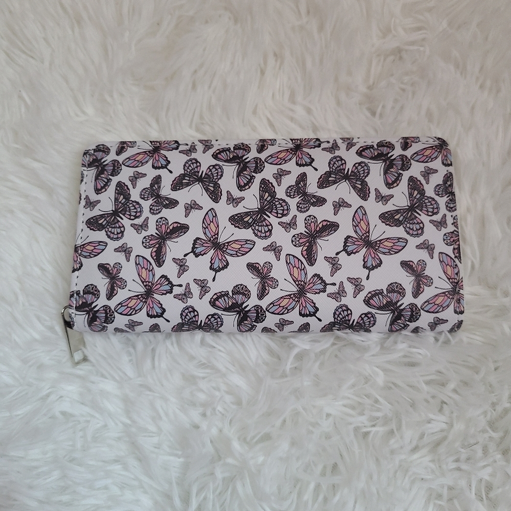 White butterfly print wallet new boutique wallet